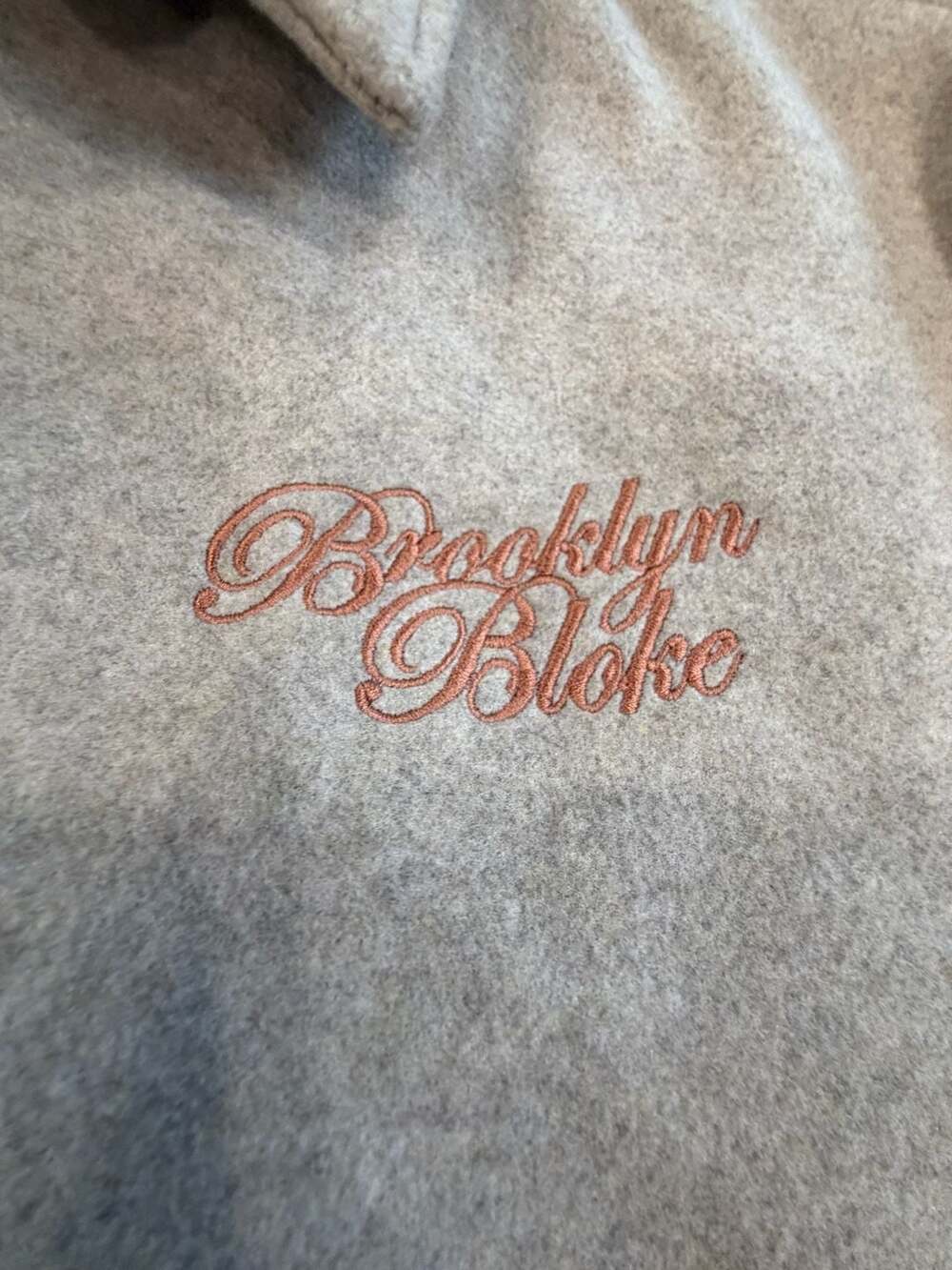 Brkln Bloke Jacket Size M Grey Wool Button Up